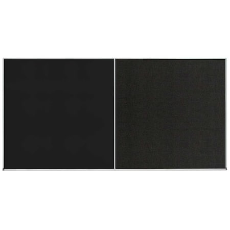 United Visual Products Enclosed Corkboard, 1 Door, 18"x24", 4" Fra UV3414-BRONZE-DBURGU